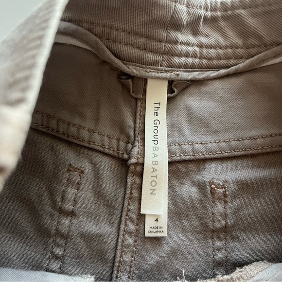 The Group Babaton Light Brown High Rise Baggy Loose Wide Leg Denim Jeans Sz 4 - Picture 6 of 7